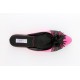 women's slippers TRIANON hot pink patent leather